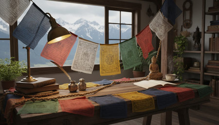 Home Office and Art Studio Interior Background