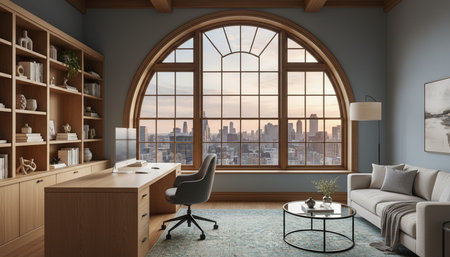 Home Office and Art Studio Interior Background