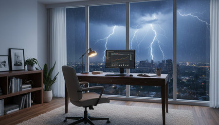 Home Office and Art Studio Interior Background