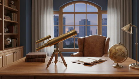 Home Office and Art Studio Interior Background