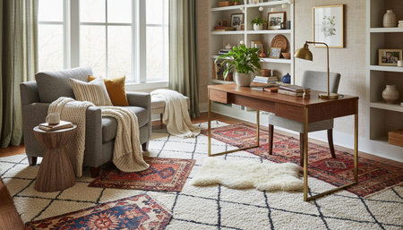 Home Office and Art Studio Interior Background