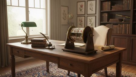 Home Office and Art Studio Interior Background