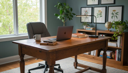 Home Office and Art Studio Interior Background