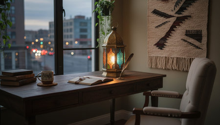 Home Office and Art Studio Interior Background