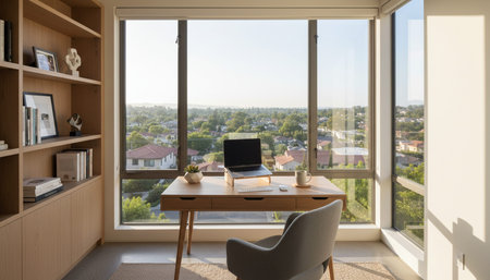 Home Office and Art Studio Interior Background