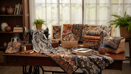 Home Office and Art Studio Interior Background