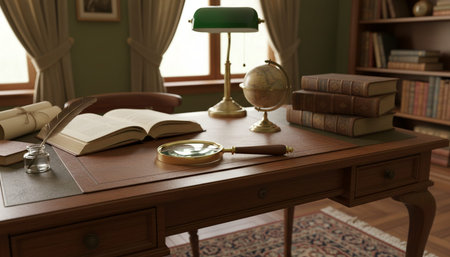 Home Office and Art Studio Interior Background