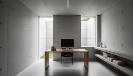 Home Office and Art Studio Interior Background