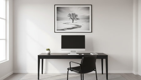 Home Office and Art Studio Interior Background