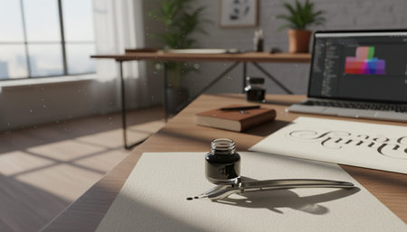 Home Office and Art Studio Interior Background