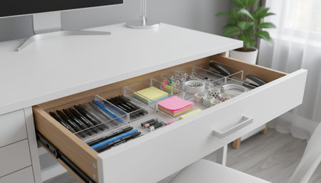 Home Office and Art Studio Interior Backgroundの写真素材