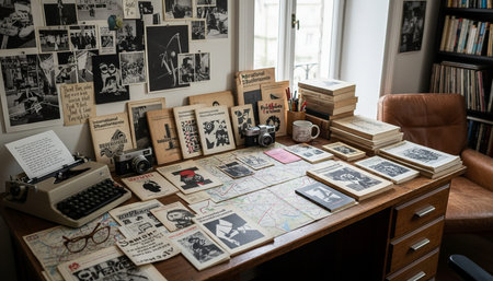 Home Office and Art Studio Interior Background