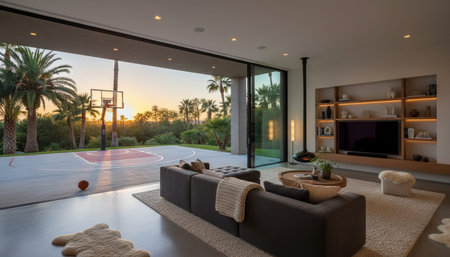 Artistic Creative Workspace Room Background for Design Useの写真素材