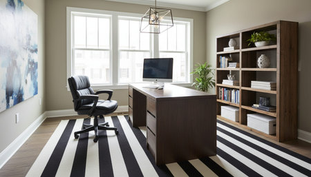 Home Office and Art Studio Interior Background
