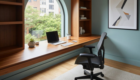 Home Office and Art Studio Interior Background