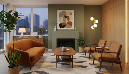 Artistic Creative Workspace Room Background for Design Use