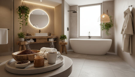 Artistic Creative Workspace Room Background for Design Useの写真素材