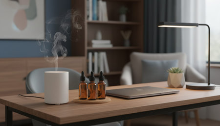 Home Office and Art Studio Interior Background