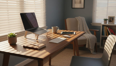 Home Office and Art Studio Interior Background