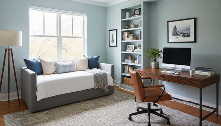 Home Office and Art Studio Interior Background