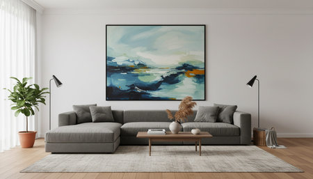 Elegant Residential Interior Room Background