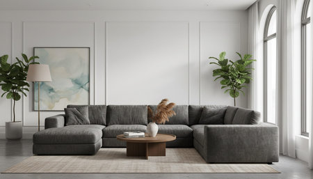 Elegant Residential Interior Room Background