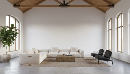 Elegant Residential Interior Room Background