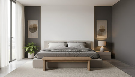 Elegant Residential Interior Room Background