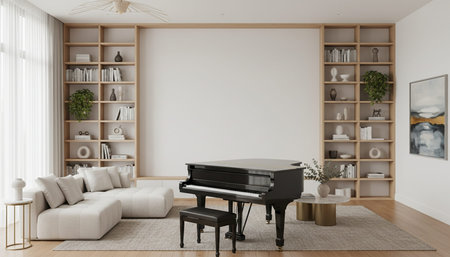 Elegant Residential Interior Room Background