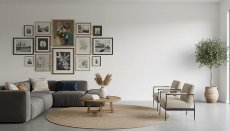 Elegant Residential Interior Room Background