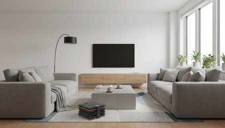Elegant Residential Interior Room Background
