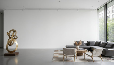 Elegant Residential Interior Room Background