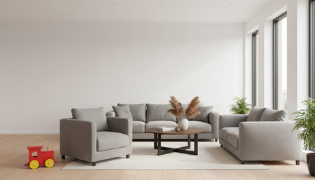 Elegant Residential Interior Room Background