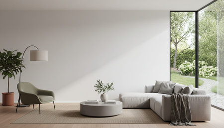 Elegant Residential Interior Room Background