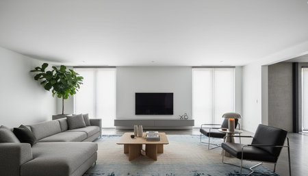 Elegant Residential Interior Room Background