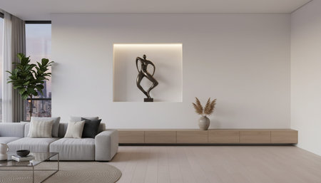 Elegant Residential Interior Room Background