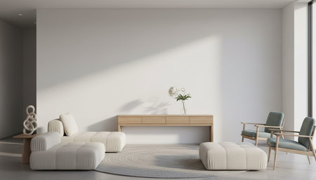 Elegant Residential Interior Room Background