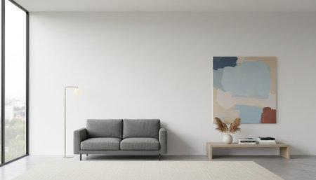 Elegant Residential Interior Room Background