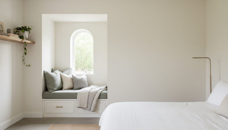 Elegant Residential Interior Room Backgroundの写真素材