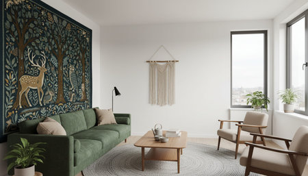Elegant Residential Interior Room Background