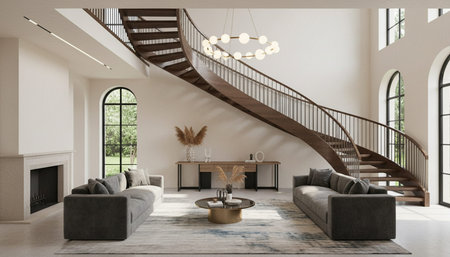 Elegant Residential Interior Room Background