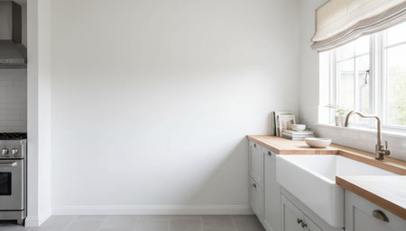 Elegant Residential Interior Room Backgroundの写真素材