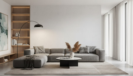 Elegant Residential Interior Room Background
