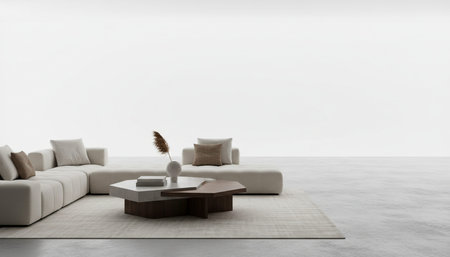 Elegant Residential Interior Room Background