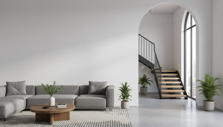 Elegant Residential Interior Room Background