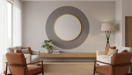 Elegant Residential Interior Room Background