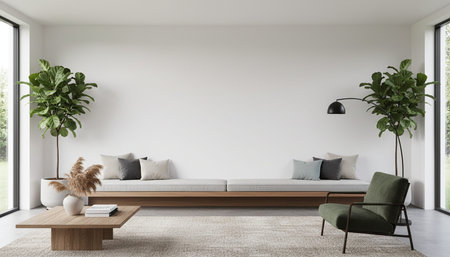 Elegant Residential Interior Room Background