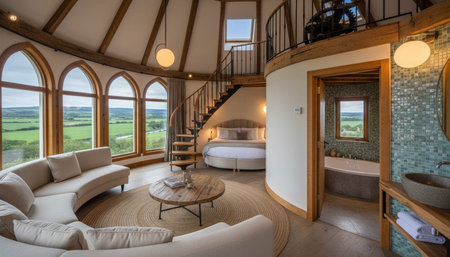Luxury Interior Living Space Scene Background