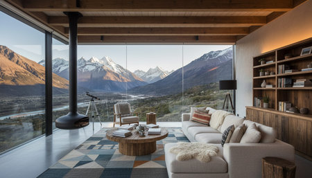 Luxury Interior Living Space Scene Background