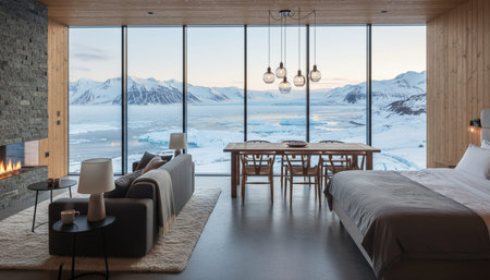 Luxury Interior Living Space Scene Background